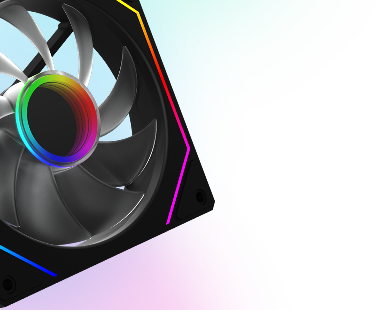 Cetus 120mm fan 6p-12sli17b-argb