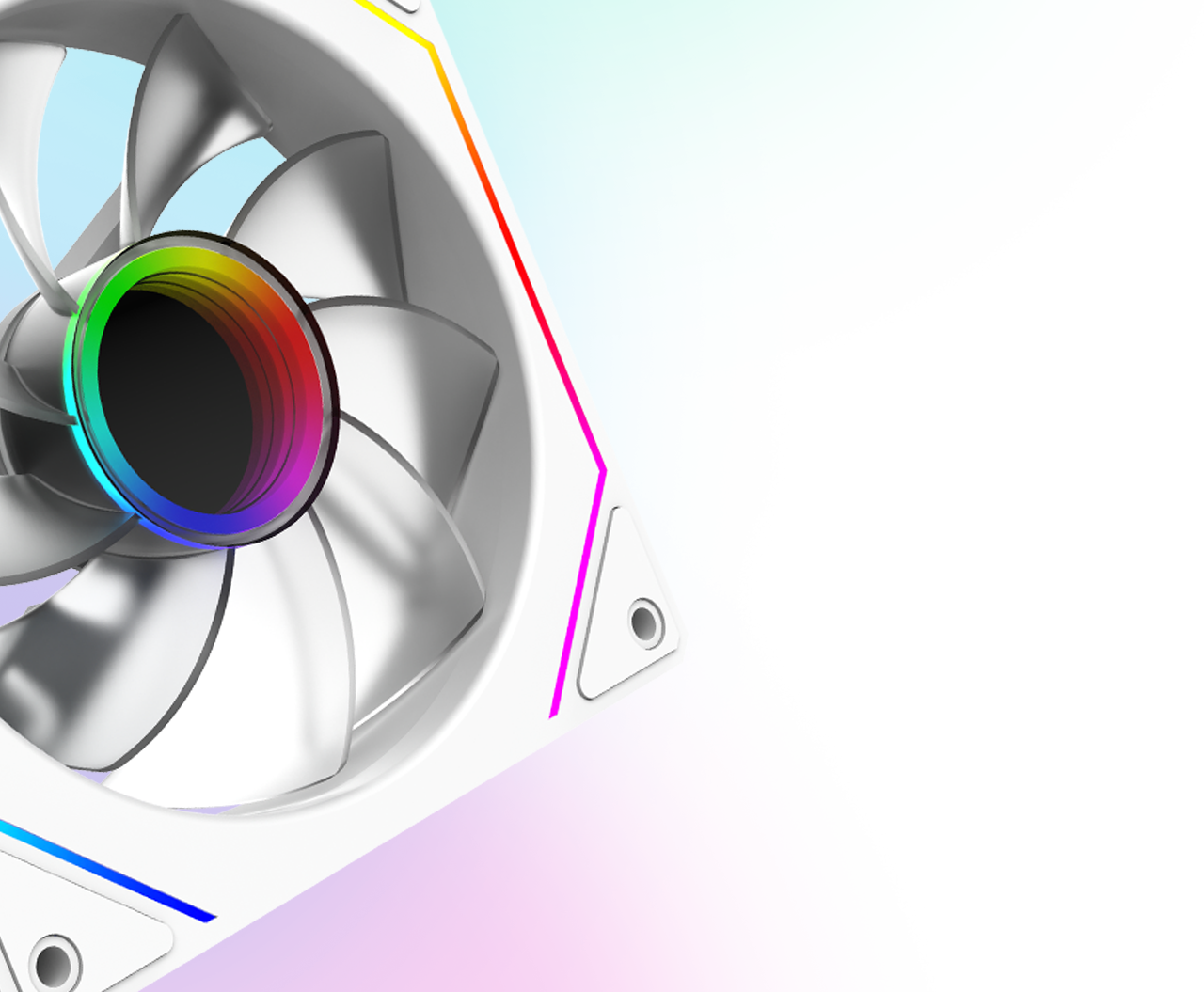 Cetus 120mm fan reverse blade 6p-12srb17w-argb