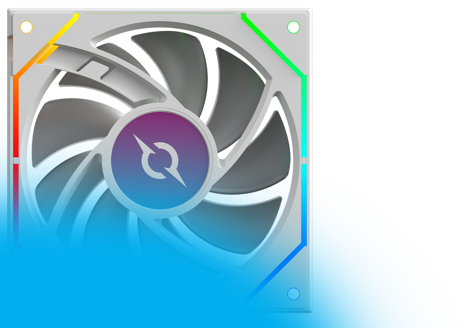 Cetus 120mm fan reverse blade 4p-12rb26w-argb